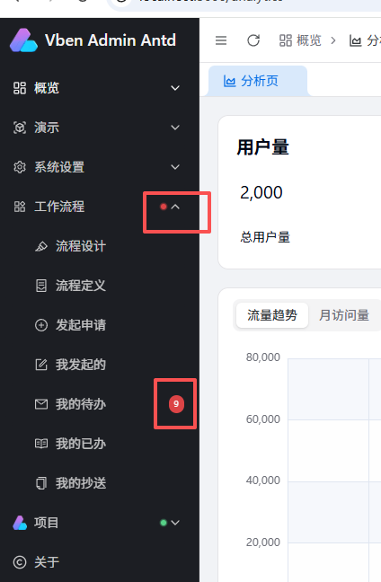 菜单徽标